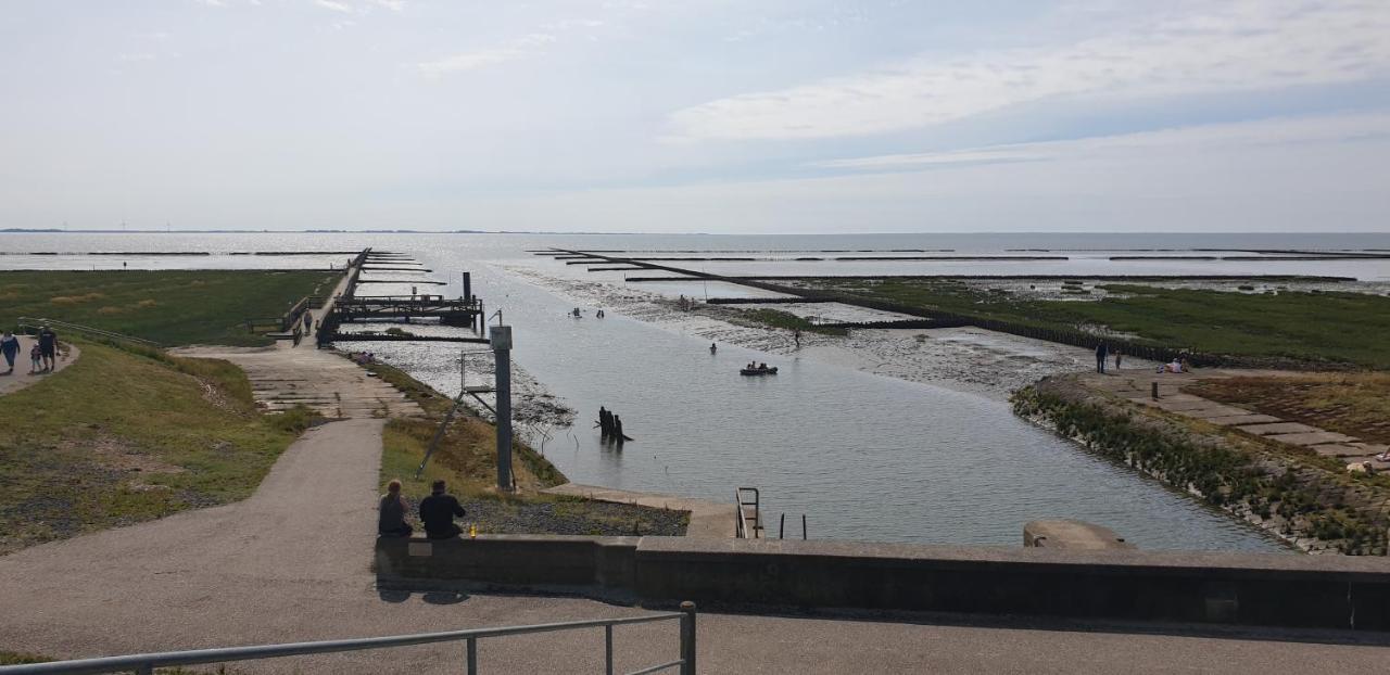Wohnmobilstellplatz Hemenswarft an der Nordsee - Meerblick Emmelsbüll-Horsbüll Exterior foto