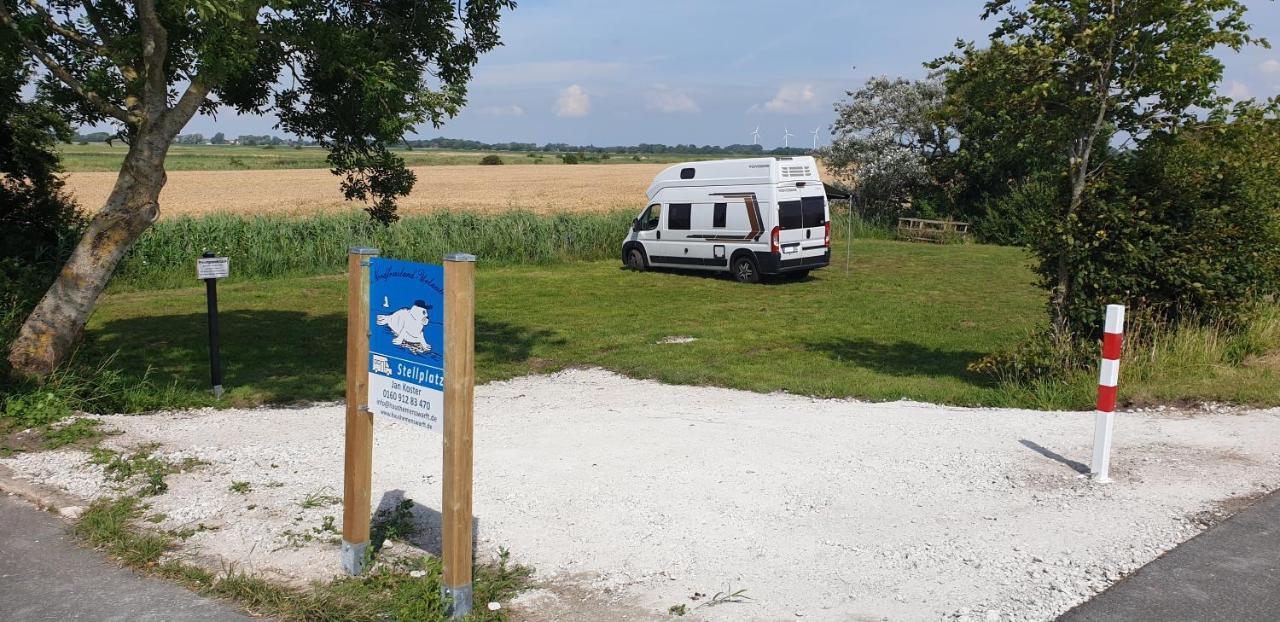 Wohnmobilstellplatz Hemenswarft an der Nordsee - Meerblick Emmelsbüll-Horsbüll Exterior foto