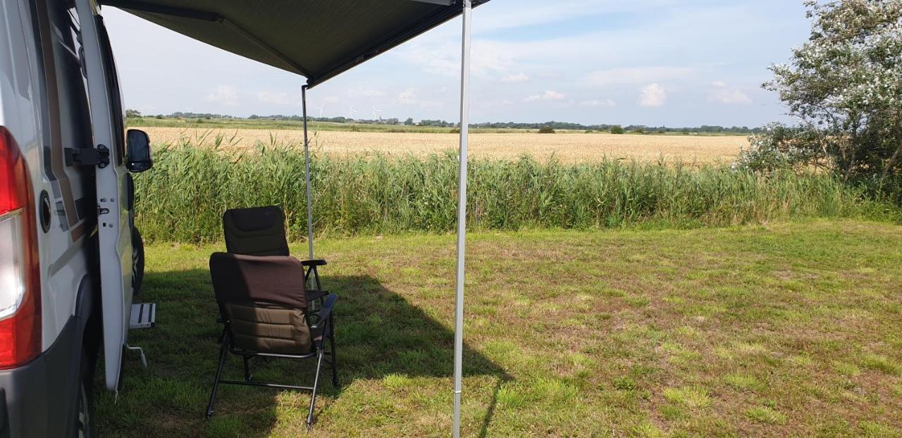 Wohnmobilstellplatz Hemenswarft an der Nordsee - Meerblick Emmelsbüll-Horsbüll Exterior foto