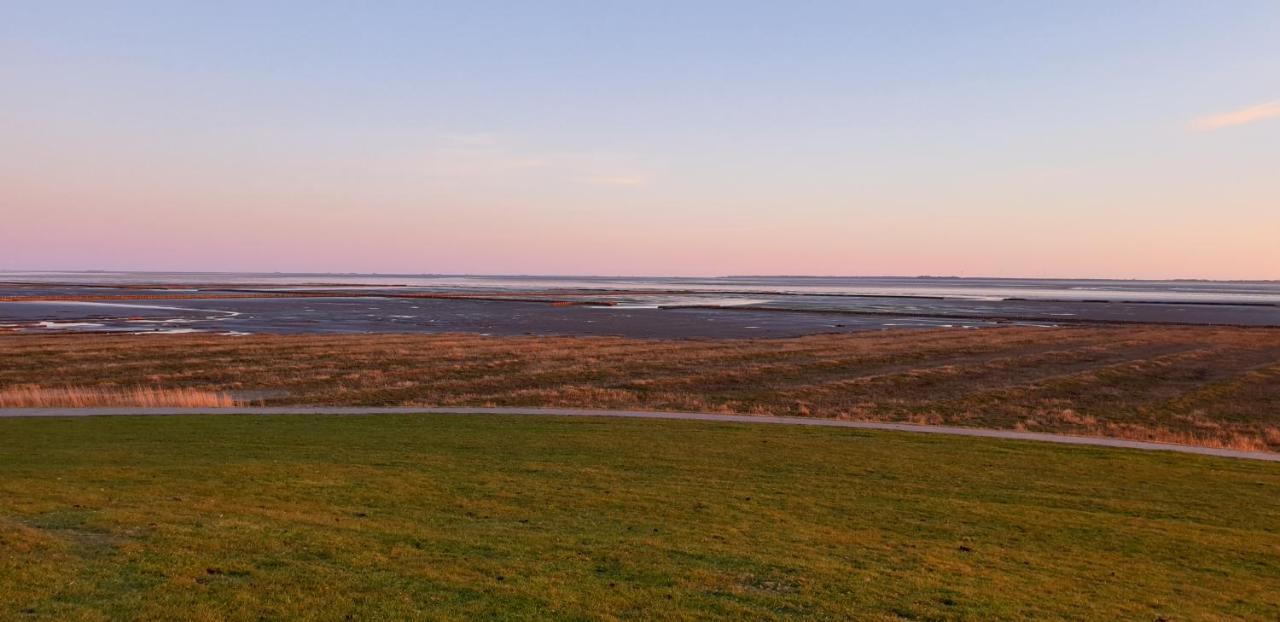 Wohnmobilstellplatz Hemenswarft an der Nordsee - Meerblick Emmelsbüll-Horsbüll Exterior foto